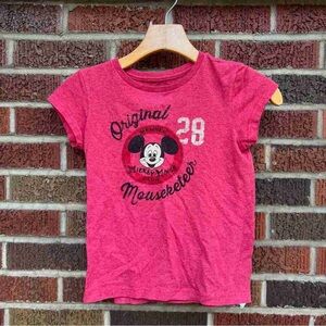 Disney Red Mickey Mouse 'Original Mousekeeper' Graphic Tee
